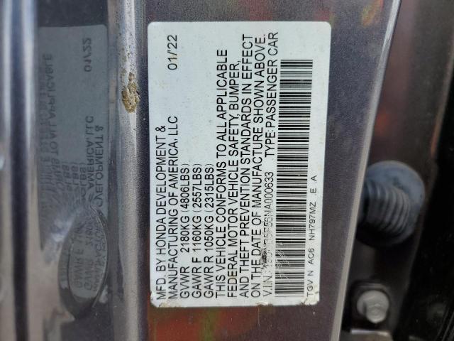 2022 ACURA TLX TECH A - 19UUB5F56NA000633