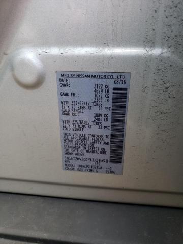 5N1AT2MV2GC910668 Nissan ROGUE S