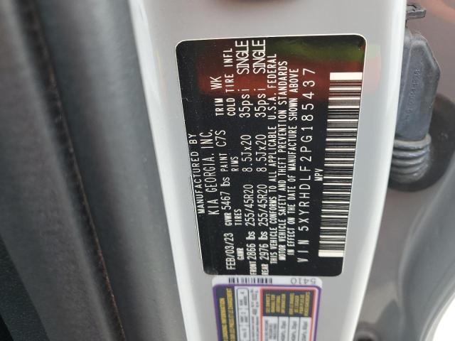 5XYRHDLF2PG185437 KIA SORENTO EX