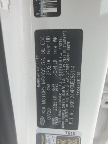 3KPF24AD0ME266144 KIA FORTE FE