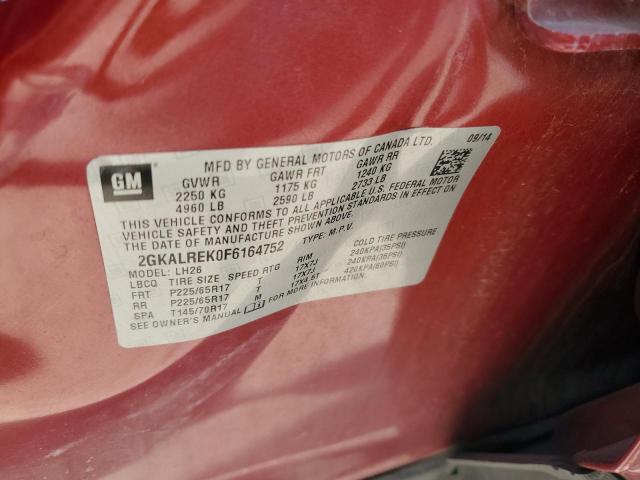 2GKALREK0F6164752 GMC Terrain Sle