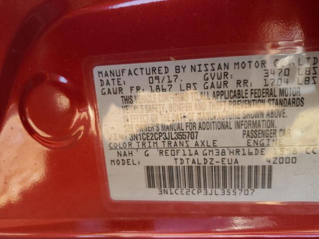 3N1CE2CP3JL355707 Nissan Versa Note S
