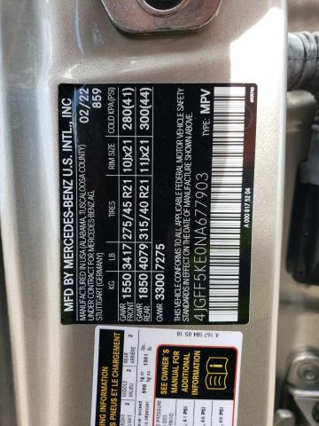 4JGFF5KE0NA677903 Mercedes-Benz Gls 450 4matic