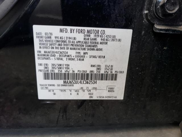 MAJ6S3JL4LC362534 Ford Ecosport Ses