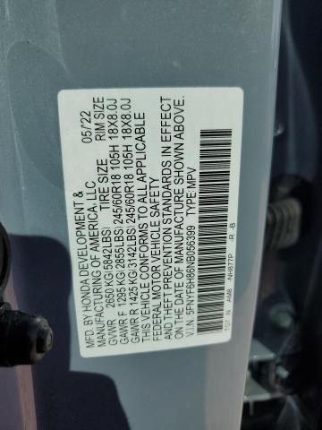5FNYF6H86NB056399 Honda Pilot Trailsport