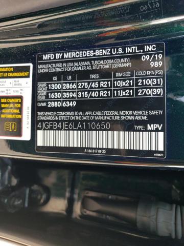 4JGFB4JE6LA110650 Mercedes-Benz GLE 350