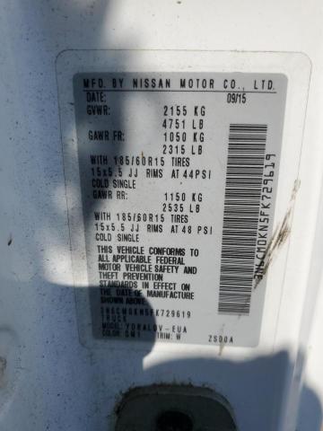 3N6CM0KN5FK729619 Nissan NV200 2.5S
