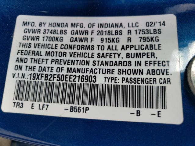 19XFB2F50EE216903 Honda Civic Lx