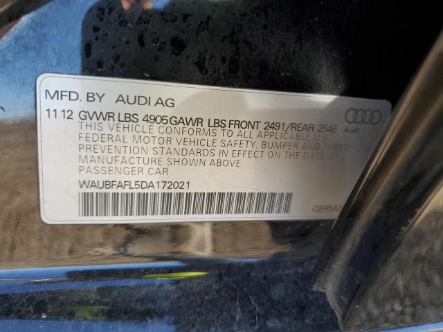 VIN WAUBFAFL5DA172021 2013 Audi A4, Premium no.12