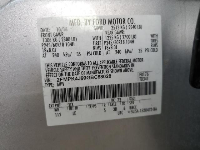 2FMPK4J99GBC68028 2016 FORD EDGE - Image 13