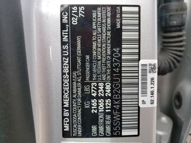 55SWF4KB2GU143704 Mercedes-Benz C 300 4matic