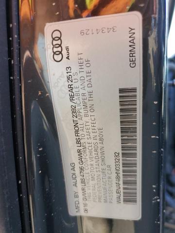 WAUENAF48HN033282 2017 AUDI A4, photo no. 13