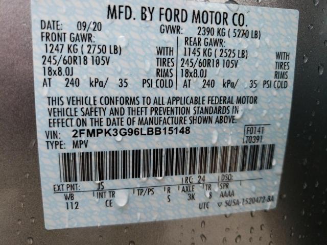 2FMPK3G96LBB15148 2020 FORD EDGE, photo no. 14