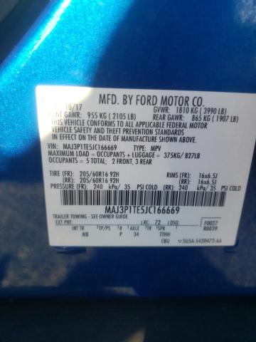 MAJ3P1TE5JC166669 Ford Ecosport Se