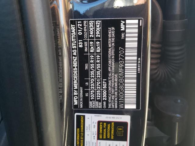 W1N0G8DB0MF937707 Mercedes-Benz GLC 300
