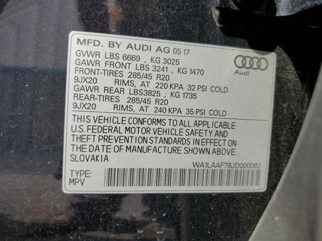 VIN WA1LAAF78JD000062 2018 Audi Q7, Premium Plus no.14