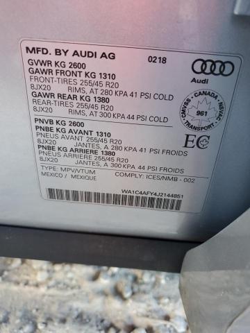 2018 AUDI SQ5 PRESTI WA1C4AFY4J2144851