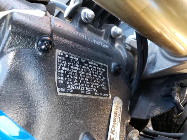 2007 KAWASAKI ZX14 - JKBZXNA137A020745
