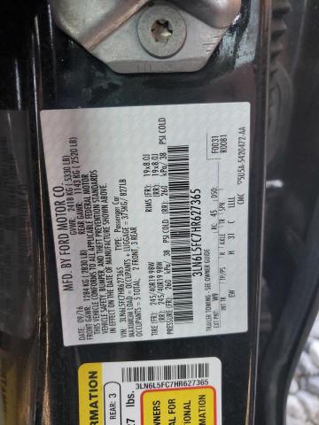 3LN6L5FC7HR627365 Lincoln Mkz Reserve