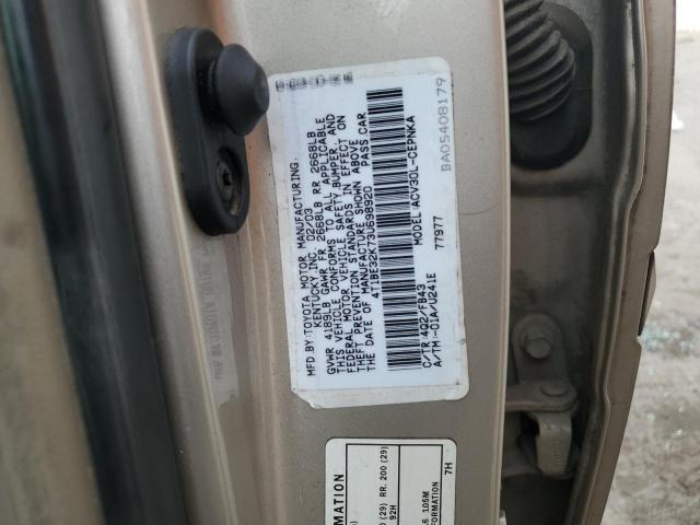 4T1BE32K73U698920 | 2003 Toyota camry le