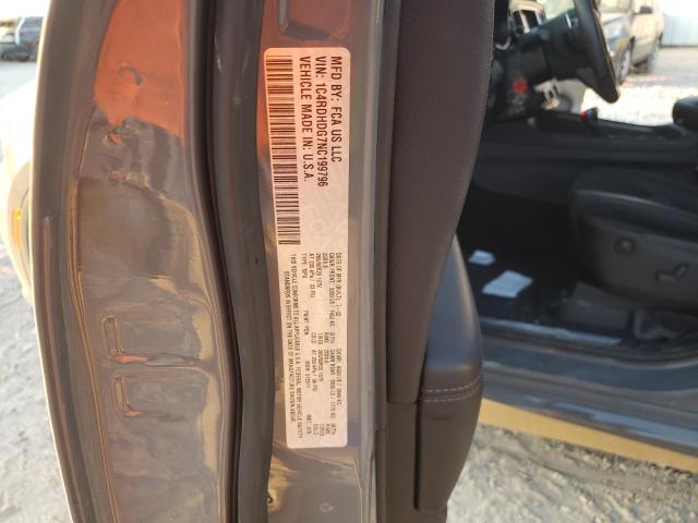 1C4RDHDG7NC199796 Dodge DURANGO GT