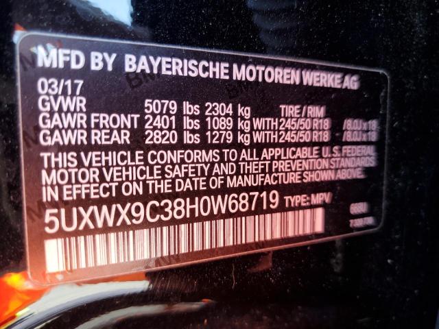 5UXWX9C38H0W68719 2017 BMW X3, photo no. 13