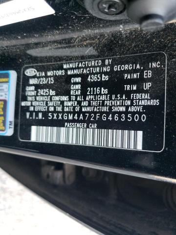 5XXGM4A72FG463500 KIA Optima Lx