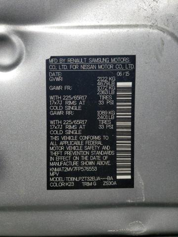 KNMAT2MV7FP576553 Nissan ROGUE S