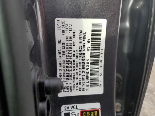 5J6RM4H93FL086072 Honda Cr-v Touring