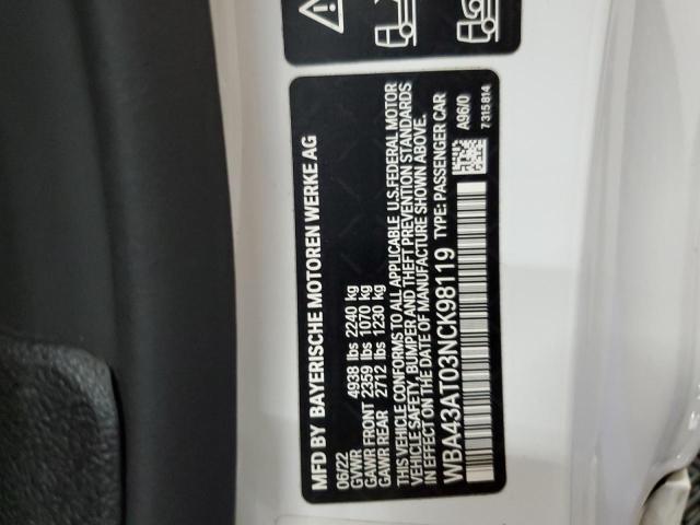2022 BMW 430XI - WBA43AT03NCK98119