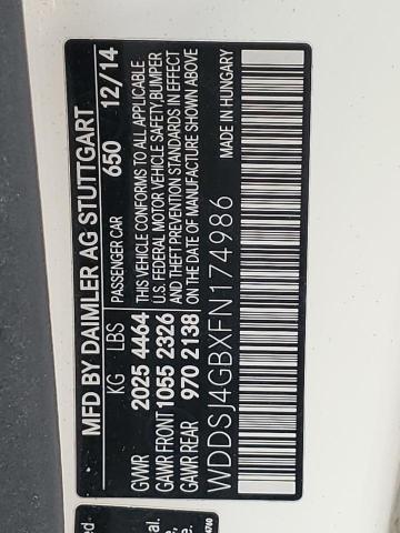 WDDSJ4GBXFN174986 Mercedes-Benz CLA 250 4MATIC