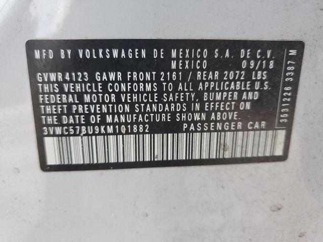 3VWC57BU9KM101882 Volkswagen Jetta S 13