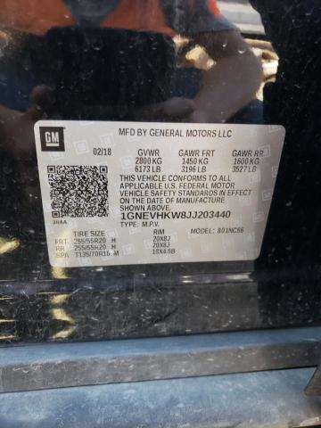 2018 CHEVROLET TRAVERSE L - 1GNEVHKW8JJ203440