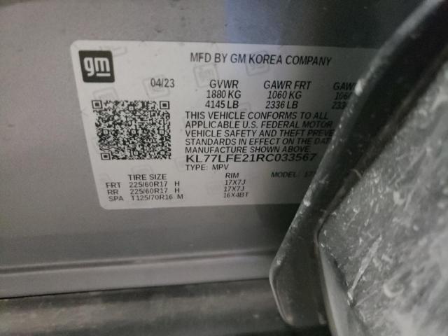 KL77LFE21RC033567 Chevrolet TRAX LS
