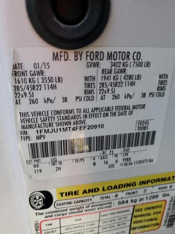 2015 FORD EXPEDITION - 1FMJU1MT4FEF20910