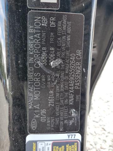 KNAFX4A69G5592640 KIA FORTE LX