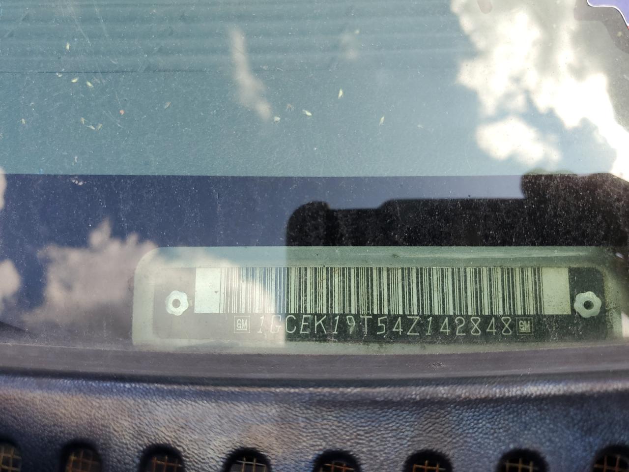 1GCEK19T54Z142848 2004 Chevrolet Silverado K1500