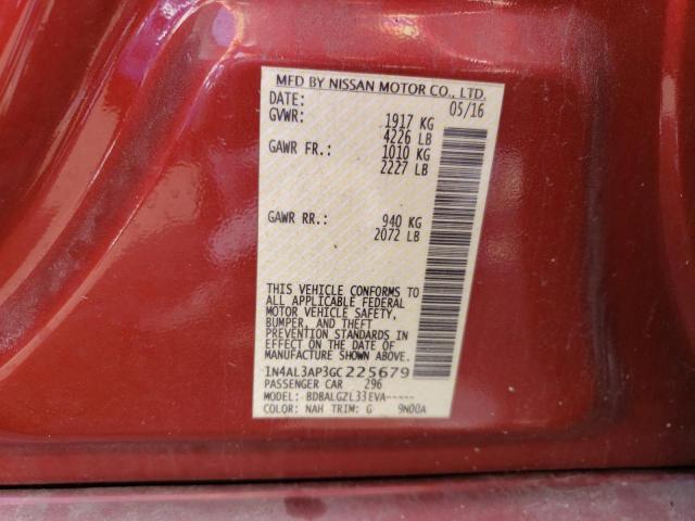 1N4AL3AP3GC225679 Nissan ALTIMA 2.5