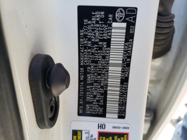 2T1BURHE5GC596689 Toyota COROLLA L