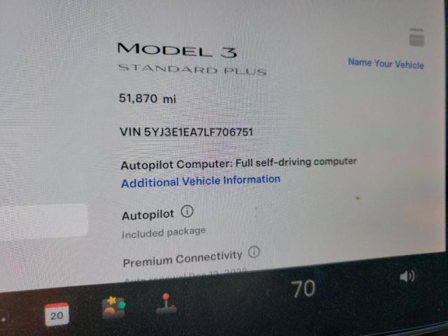 5YJ3E1EA7LF706751 Tesla MODEL 3