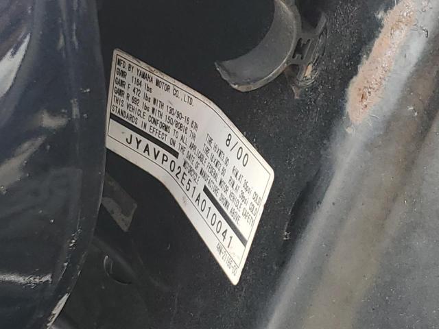 2001 YAMAHA MOTORCYCLE JYAVP02E51A010041