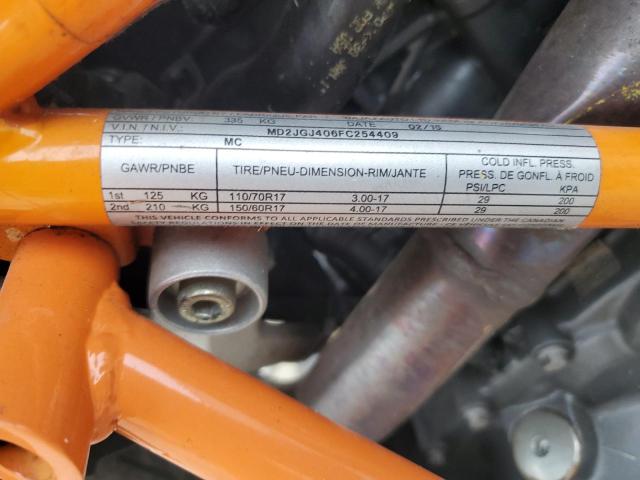 2015 KTM RC 390 MD2JGJ406FC254409