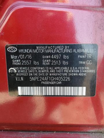 2016 HYUNDAI SONATA SE - 5NPE24AF1GH405226