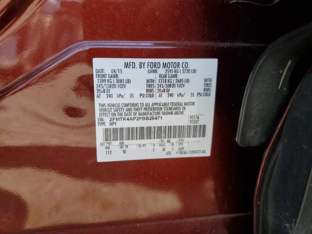 2FMTK4AP2FBB26471 Ford EDGE SPORT
