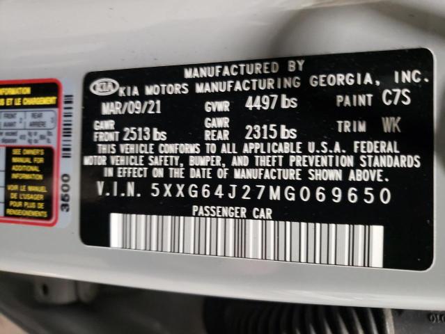 5XXG64J27MG069650 KIA K5 GT LINE