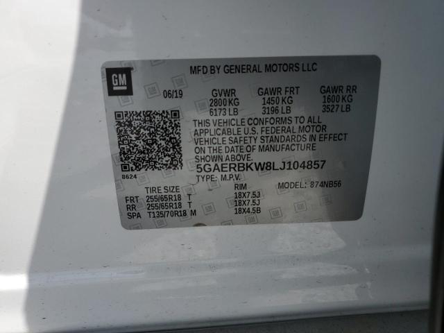 5GAERBKW8LJ104857 Buick Enclave Essence