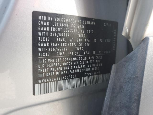 2018 VOLKSWAGEN TIGUAN LIM - WVGAV7AX8JK003756