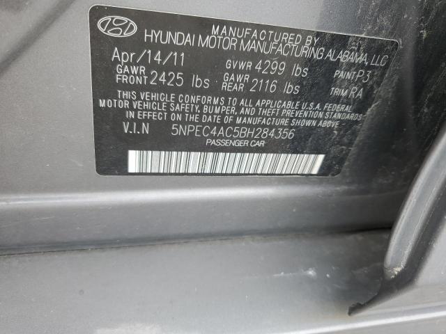 2011 Hyundai Sonata Se VIN: 5NPEC4AC5BH284356 Lot: 48045124