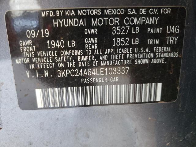 3KPC24A64LE103337 Hyundai ACCENT SE