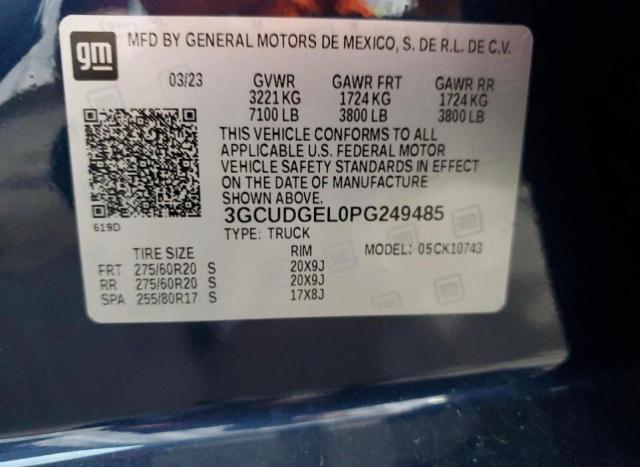 3GCUDGEL0PG249485 Chevrolet All Models SILVERADO 10